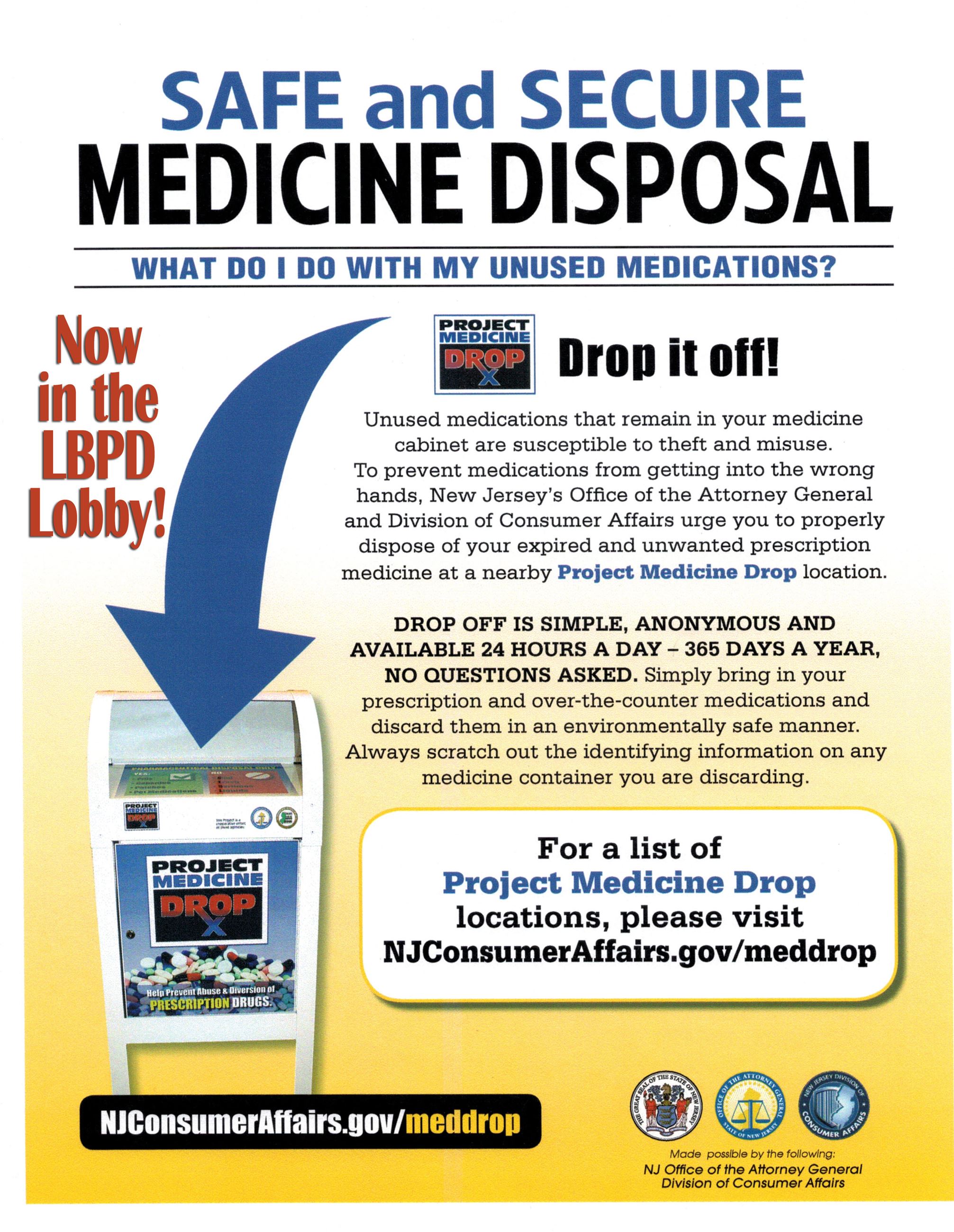 Safe and Secure Medicine Disposal