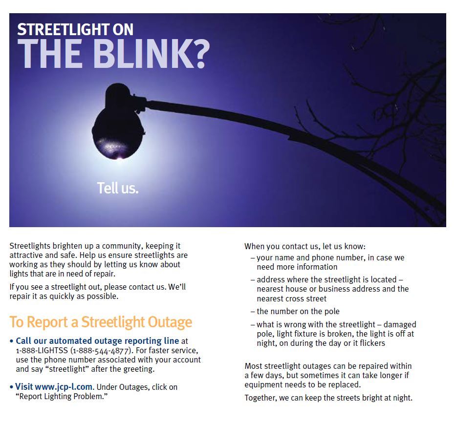 Streetlight on the blink