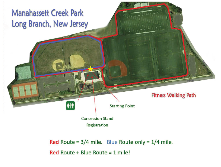 Manahassett Creek Park Walking Path Miles