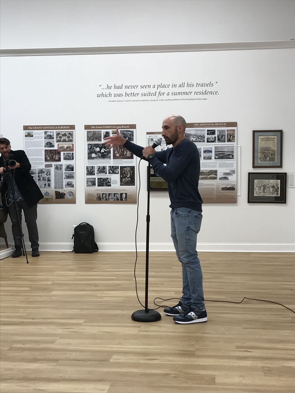 Comedy Night - Angelo with hand up