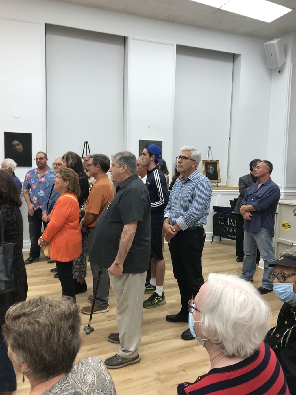 Crowd watching the event