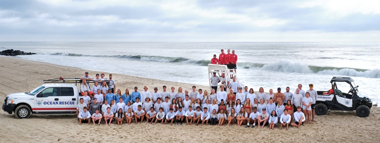 Lifeguards on beach
