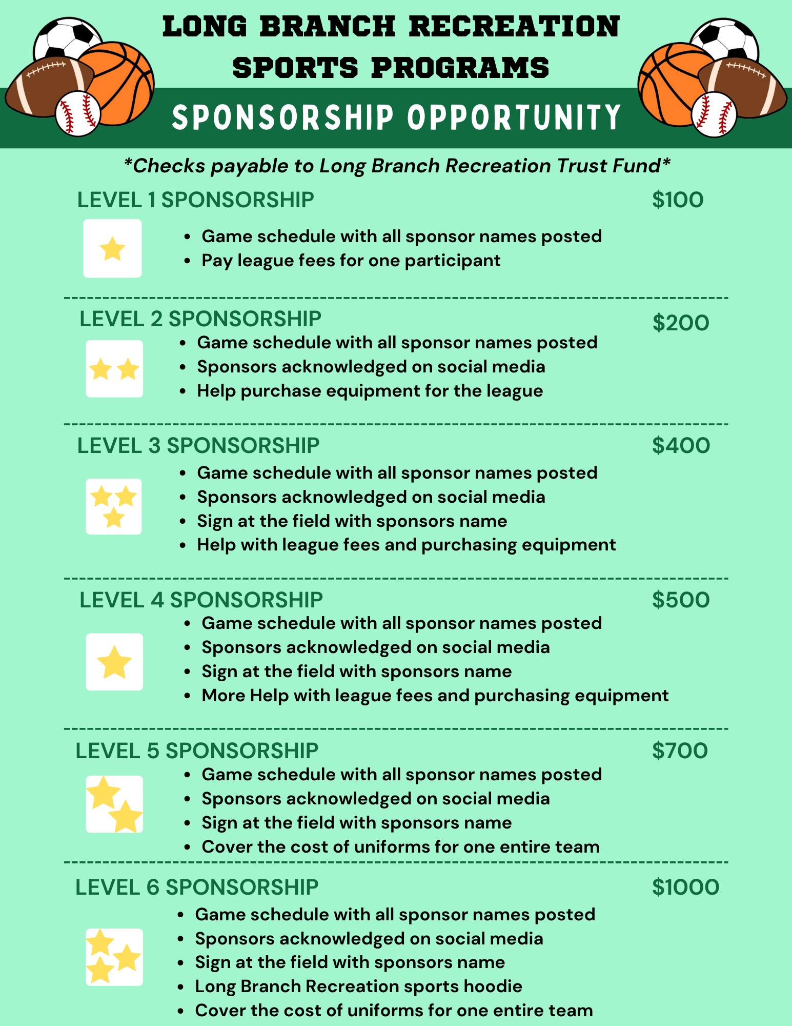 SPONSORSHIP OPPORTUNITIES