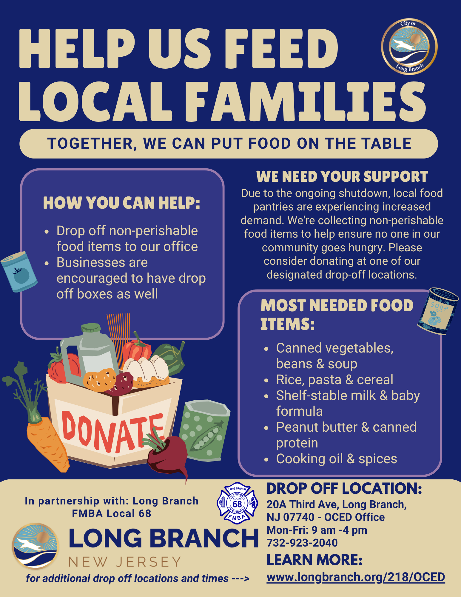Food Donation Flyer 2025